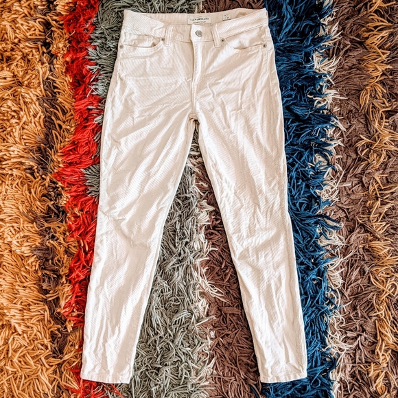 Lucky Brand Ava Skinny Ankle Corduroy Pants - Picture 1 of 5